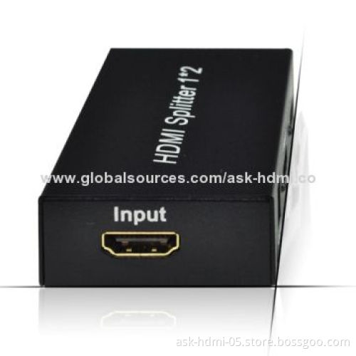 HDMI Splitter, 1x2 Metal House EP Chipsets with 3D Supported
